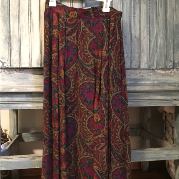 Vintage paisley skirt - Picture 1 of 3